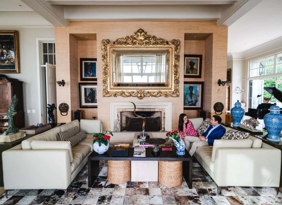 A couple enjoys a lovely suite at 21 Nettleton